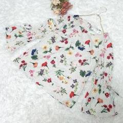 ★tocco closet★花柄 ブラウス シャツ【F】ドット トップス リボン