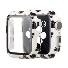 AppleWatch ケース 全面保護ケース フィルム付 44mm 足跡柄