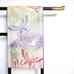 刺繍振袖✿舞蝶文✿金銀刺繍✿立体蝶々✿アンティーク✿振袖フルセット　F2410 刺繍振袖✿舞蝶文✿金銀刺繍✿立体蝶々✿アンティーク✿振袖フル