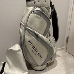 BURBERRY GOLF キャディバッグ ホワイト/グレー ゴルフ バッグ