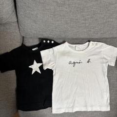 アニエスベー　ベビー　tシャツ　白　黒 2点セット