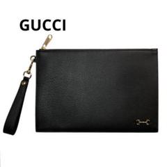 ◆新品◆GUCCI◆ホースビット◆クラッチバッグ◆BLACK◆男女兼用
