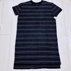 daily ritual ボーダー　ワンピース　しましま　ブラック　黒