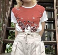 キャピタル ペイズリーバンダナ柄Tシャツ サイズ3 - メルカリ