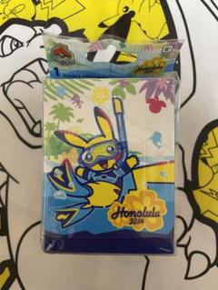 【WCS2024ポケモンカードホノルル】 ピカチュウダブルデッキケース&ダメカン 新品】ポケモンカードゲーム ダブルデッキケース 海外版 WCS2024