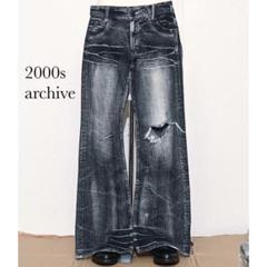 2000s sorridere grunge flare denim y2k