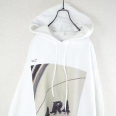 H176*ZARA ザラ☆ロゴ☆スウェット☆パーカー☆フーディー☆白ホワイト☆M