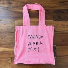 美品＊MARCHAPRILMAY マーチエイプリルメイトートバッグ M ピンク 美品＊MARCHAPRILMAY マーチエイプリルメイトートバッグ M