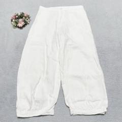 未使用品【イントゥーカ】リネンパンツ 麻 サルエルパンツ 日本製 春夏秋 未使用品【イントゥーカ】リネンパンツ 麻 サルエルパンツ 日本