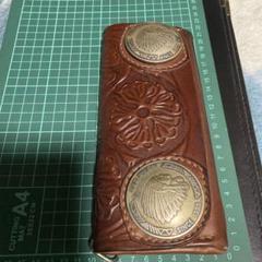 RED MOON 長財布 特大コンチョ インディアン コイン