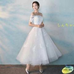 ウェディングドレス ミモレ丈 花嫁の中古 未使用品を探そう メルカリ