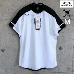 オークリーゴルフ OAKLEY【M】スカルロゴ吸汗速乾・冷却 モックネックシャツ