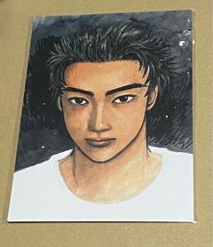 頭文字D 高橋啓介　ポスターカード　しげの秀一原画展