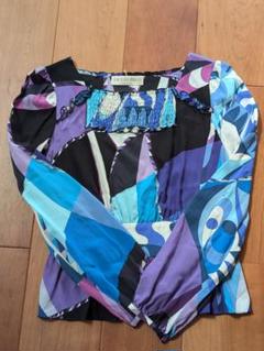 (値下)EMILIO PUCCI シルク長袖トップス 値下)EMILIO PUCCI シルク長袖トップス