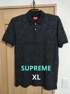 Supreme シュプリーム Paisley L S Polo ポロ Sサイズ SUPREME (シュプリーム) ペイズリー柄ポロシャツ トップス