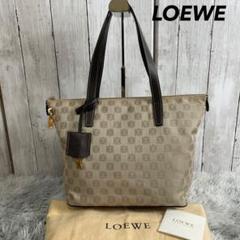 ●美品● LOEWE ロエベ アナグラムトートバッグ 総柄 ゴールド金具