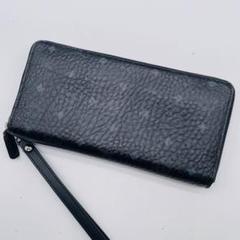 美品✨ MCM エムシーエム ヴィセトス ラウンドファスナー 長財布 ブラック