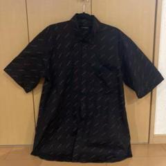 BALENCIAGA 総柄LOVE オーバー アロハシャツ オールド バレンシアガ オープンカラー 半袖シャツ L BALENCIAGA