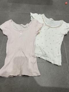 肌着 110 バースデイ フタフタ 女の子 半袖