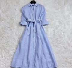 【美品】ラルフローレン　ストライプ柄ワンピース　ブルー青　ベルト 鹿の子　2 楽天市場】【難あり アウトレット】ラルフローレン ポロ