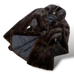 極美品 最高級✨BLACKGLAMA 毛皮コート リアルファー ミンク 13