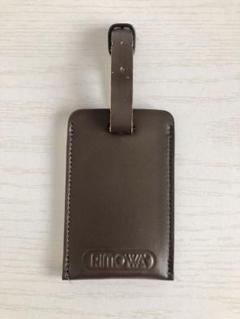 RIMOWA 革製　ネームタグとシール　新品 ≪スーツケース修理パーツ≫RIMOWA リモワ 純正ネームタグ（黒色