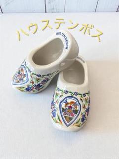 オランダ陶製靴 装飾クロッグ ペア　ハウステンボス　お土産