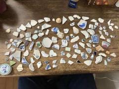 シー陶器　海外　陶器の破片 約100個 アート素材