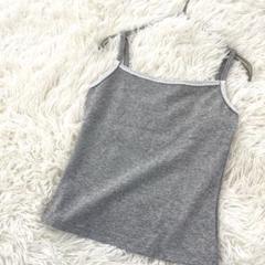 美品✨ レース キャミソール ジュニア用 シンプル 無地 グレー