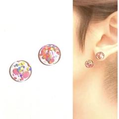 No.280ハンドメイドピアス　イヤリング　レジン　ノンホール