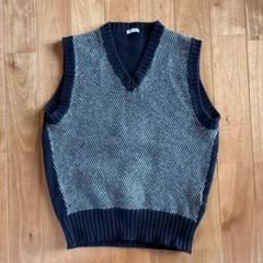 BRUNELLO CUCINELLI Vネックベスト ネイビー/グレー