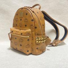 【✨人気商品✨】MCM ミニリュック ヴィセトス スタッズ キャメル/ブラウン ✨人気商品✨】MCM ミニリュック ヴィセトス スタッズ キャメル