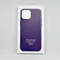 新品-純正互換品iPhone13miniレザーケース-ダークチェリー 055