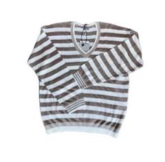 MaxMara MARELLA マレーラ☆ [新品]ニット長袖ボーダーベージュ系