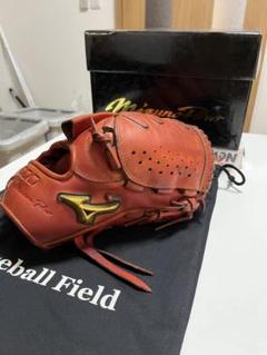 『美品』Mizuno Pro スプレンディッドオレンジ5DNA 硬式高校野球対応 MIZUNO ミズノプロ 野球 硬式グラブ グローブ 投手用 BSS