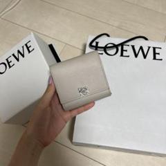 【ウズラ様】 ロエベ アナグラム 二つ折り財布 コンパクトウォレット ロエベ/2つ折り財布/アナグラム コンパクト フラップウォレット