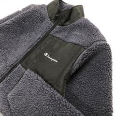 【美品】Champion ボアフリース ジャケット アウター ネイビー メンズL