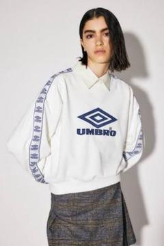 MOUSSY UMBRO コラボ トレーナー MOUSSY UMBRO JERSEY トップス ネイビー マウジー アンブロ
