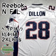 ⭐️【ビンテージ/米国購入/美品】リーボック LA ラムズ ゲームシャツ XL Reebok リーボック NFL ニューヨーク・ジャイアンツ アマド