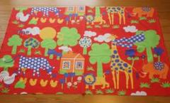 ヴィンテージ　フィンランド 生地　Zoo 動物園　② 130x80cm