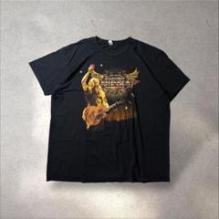 USA製アメリカンアパレルJamey JohnsonツアーTプリント黒ブラック