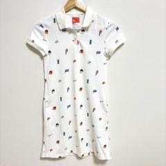 ナイキ テニスウェア ポロシャツワンピース 総柄 XS