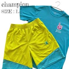 Champion バスケットボール Tシャツ＆バスパンセット L チャンピオン