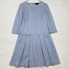 アンタイトル ワンピース プリーツ グレー S 15-37