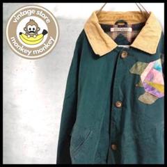 mt122024　90s ダック地　ハンティングジャケット　オーバーサイズ　緑