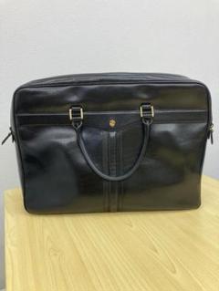 極美品✨ゴールドファイル ビジネスバッグ ブリーフケース レザー ロック金具 黒 オックスフォード ビジネスバッグ 「ゴールドファイル」 901507