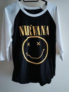 Wall of fame NIRVANA 七分丈 ラグラン 古着 S相当