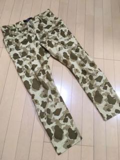 【格安】カバンドズッカ 日本製カモフラ柄パンツ【激安】メンズM相当ベージュ×茶