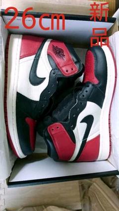 NIKE AIR JORDAN 1 RETRO 'Bred Toe'つま赤