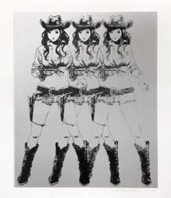 江口寿史 Cowgirls シルクスクリーン 納品書付 村上隆 kyne 美術